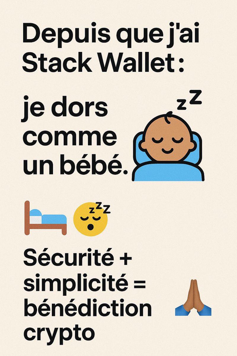 EmmanuelToukon's tweet image. #StackWalletCreators
Le marché panique.
Moi ? Je dors tranquille avec Stack Wallet 😎🔥
@Stack_Africa 
#StackWalletetCreators