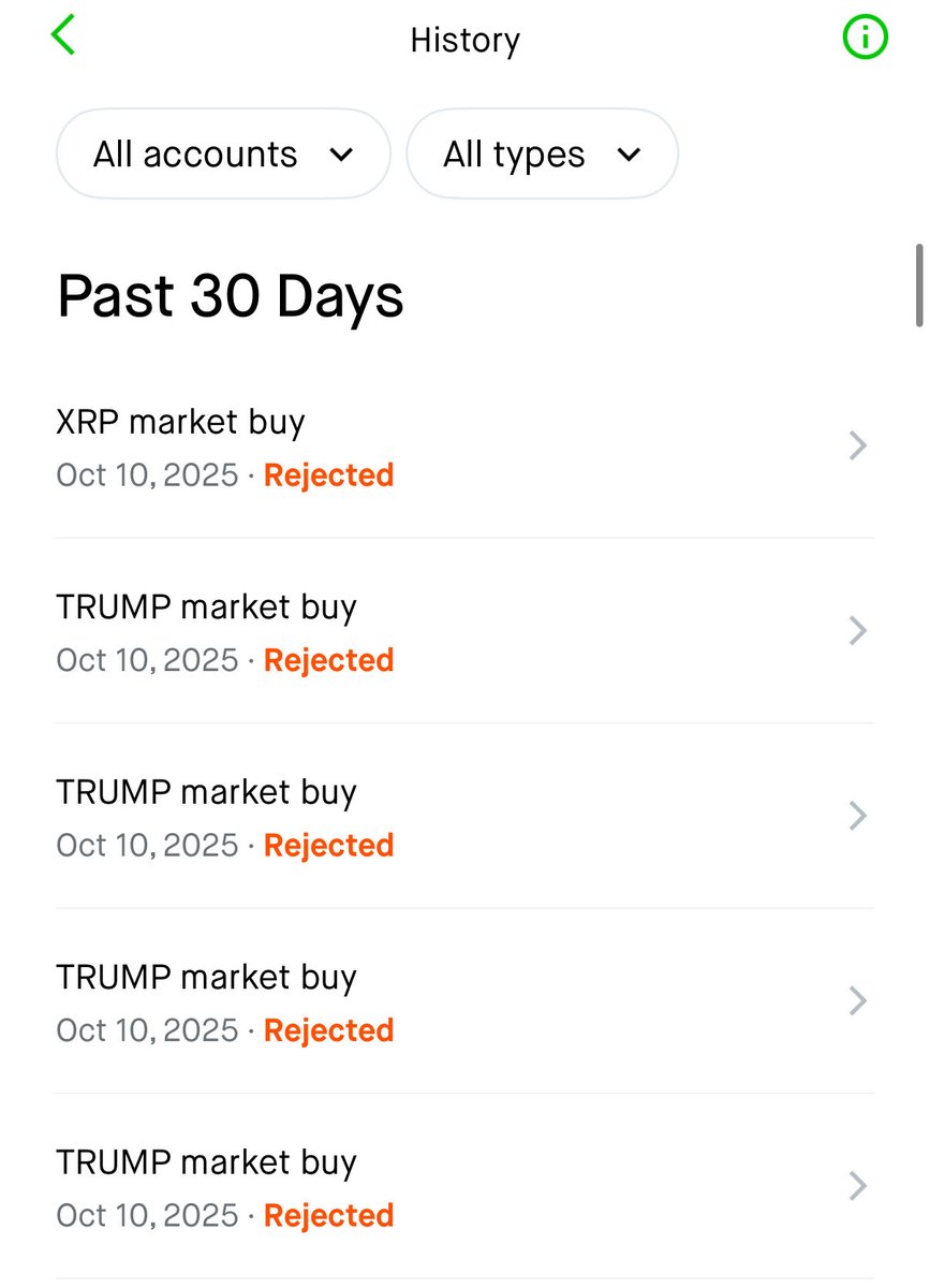 Kgblast's tweet image. Every time the market dips, Robinhood mysteriously “rejects” crypto buys. Funds are in my account, but trades don’t go through. This is exactly why traders are losing trust — reliability matters. #Robinhood #Crypto #Transparency