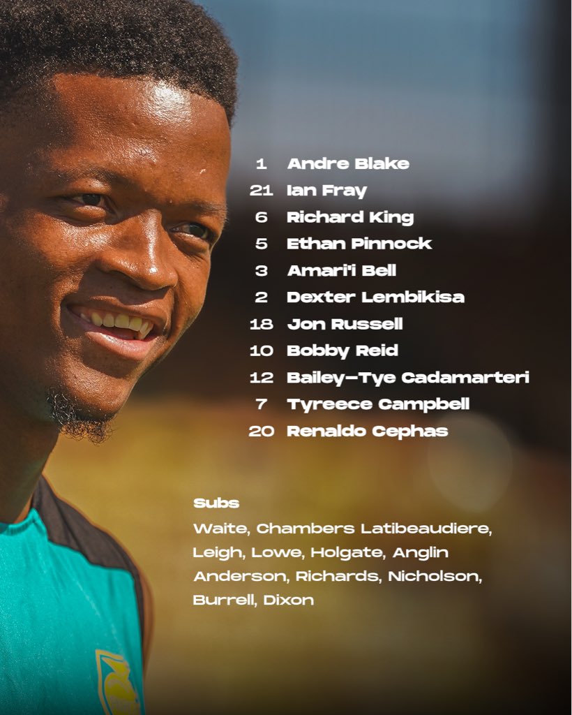 jff_football's tweet image. STARTING XI: 🇯🇲 vs 🇨🇼
Locked in and ready. Tag your baller and drop a word of encouragement! 🔐🔥
All Ah Wi. One Team. 💛💚🖤