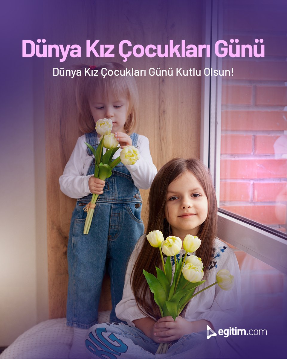 egitim_com's tweet image. Bugün Dünya Kız Çocukları Günü! 🌍🌸

Kız çocuklarının özgürce hayal kurabildikleri, eğitimle güçlendikleri ve eşit haklara sahip oldukları bir dünya hepimizin sorumluluğu.

Onların ışıklarını parlatmak, geleceğimizi aydınlatmaktır. 💜

#Egitimcom #DünyaKızÇocuklarıGünü #EşitHak