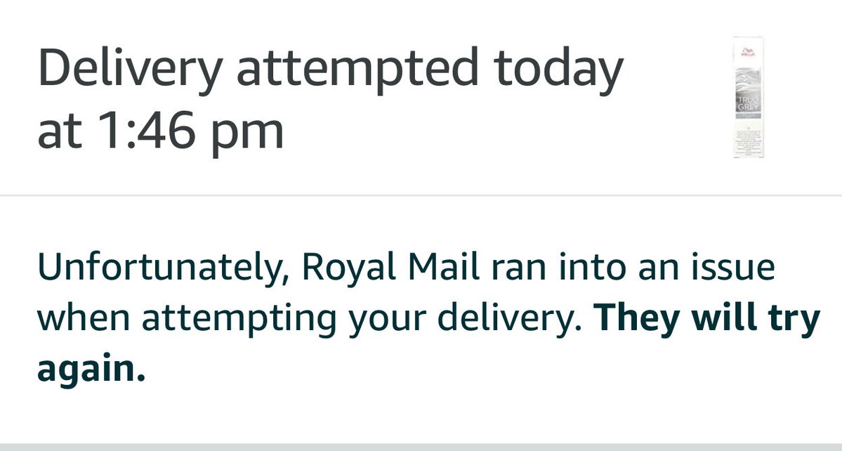 MartinCollinsx's tweet image. Why is it always ⁦@RoyalMail⁩ who struggle. There has been someone home all day and evening. Other couriers have been successful today.