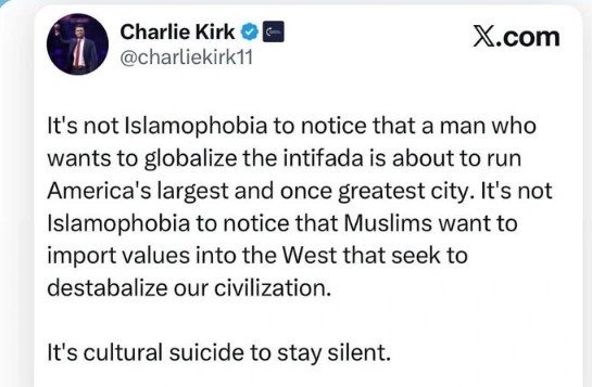 <a href="/GuntherEagleman/">Gunther Eagleman™</a> Wake Up New York.

Vote NO to Islamamdani.