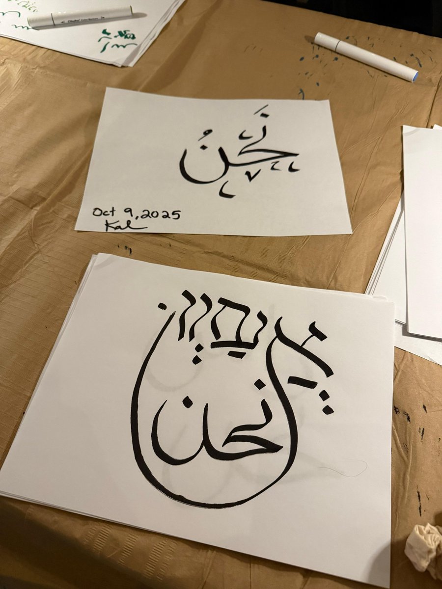 ✨ Our co-founder, Kalid Loul, attended Convergence: An Exploration of Arabic, Hebrew &amp; Persian Calligraphy, a beautiful evening led by Ruben Shimonov. 

An inspiring celebration of shared traditions, community &amp; cultural dialogue.

#CalligraphyArt #SharedHeritage #MALA