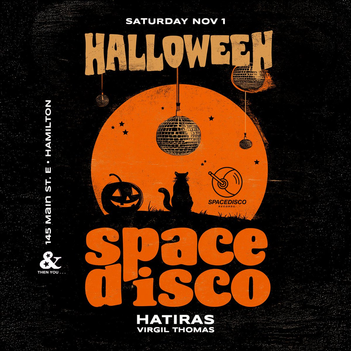 hatiras's tweet image. Just announced &quot;Halloween Space Disco&quot; in AndThenYou, Hamilton! Tickets here... 
app.tickettailor.com/events/spacedi…

#HouseMusic #Hamilton #Spacedisco