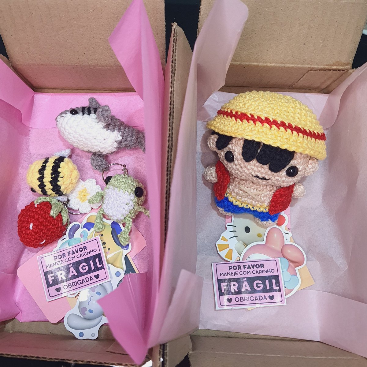 amigurutelie's tweet image. envios dessa semana tamanho pp📦