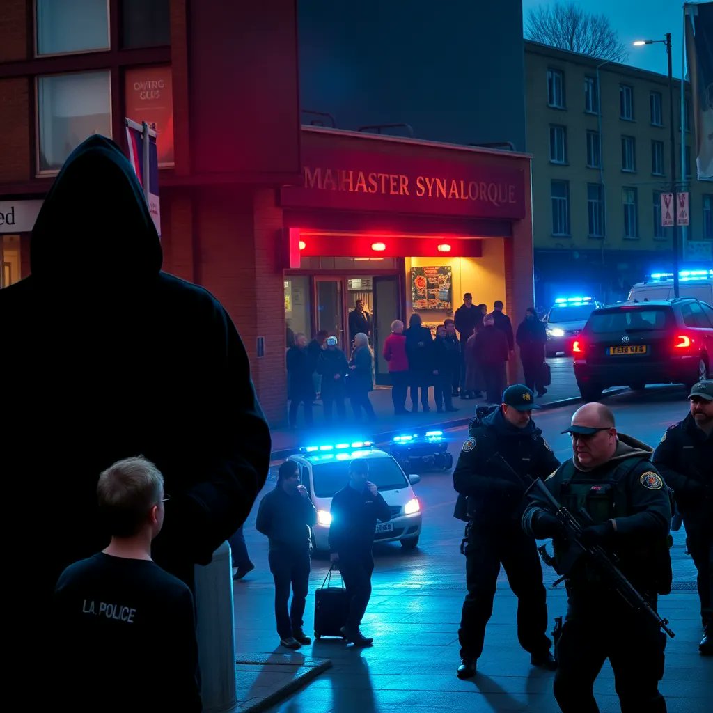 manndeee's tweet image. A Manchester synagogue attacker pledged allegiance to ISIS, raising global security concerns. In related incidents, a German mayor was reportedly stabbed, and a gunman was arrested elsewhere. #GlobalSecurity #Terrorism #BreakingNews