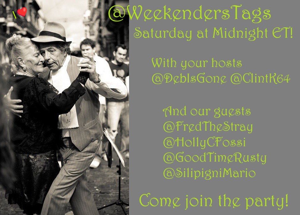 WeekendersTags's tweet image. Everything old is new again!

@WeekendersTags

will be skipping down Memory Lane when @DebIsGone &amp;amp; @ClintK64 welcome our Reminiscing Guests, @FredTheStray @GoodTimeRusty @HollyCFossi &amp;amp; @SilipigniMario, for some good ol&apos; times!

Saturday at Midnight ET!
Come join the party! I❤️