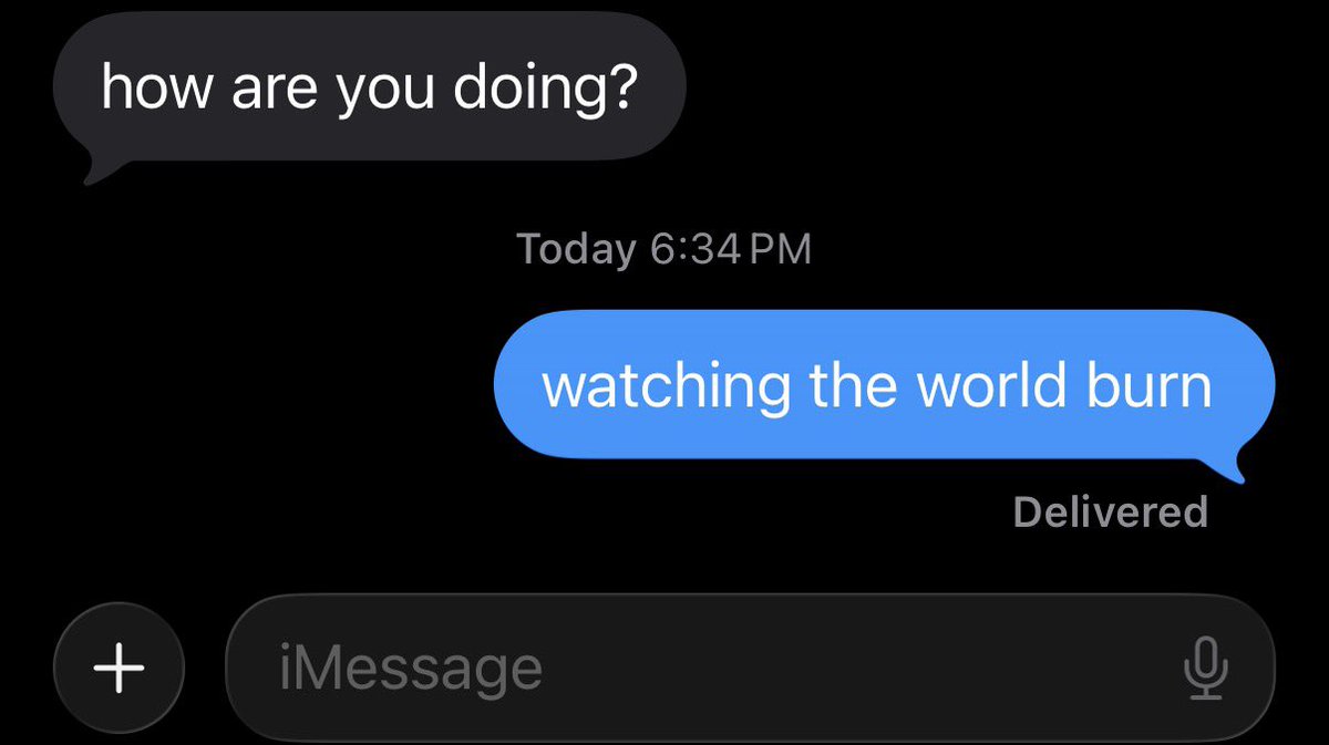 Romantic texts with my girl currently