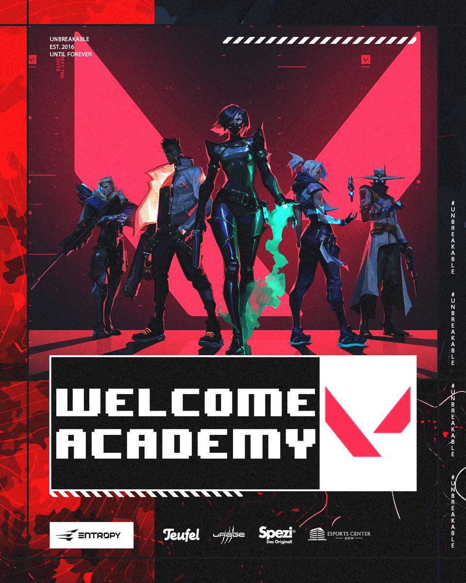 Sie sind schon eine Weile für uns aktiv und nun offiziell Teil der Entropy Familie. Wir heißen unser neues #Valorant Academy-Team willkommen! 

🇸🇮 <a href="/rekichFPS/">rekich</a> 
🇩🇪 <a href="/FFrxsho/">FFrxsho</a> 
🇩🇪 <a href="/leifVLRNT/">leif</a> 
🇩🇪 <a href="/nic0lasXV/">nicolas</a> 
🇸🇾 <a href="/KaizokuVAL/">Kaizoku</a>  

🇦🇹 <a href="/HyzeVLR/">Entropy Hyze</a> (Sub)
🇩🇪 <a href="/Elli0601/">Elli</a> (Mangerin) 

<a href="/TeufelAudio/">Lautsprecher Teufel</a> |