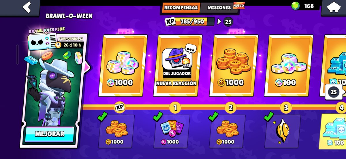 RodriMegaX's tweet image. Nunca me compré un Brawl Pass de los de dinero real hasta hoy, es que miren, ¿quién puede decirle que no a un pase a solo 5 pesos? (0.25 centavos de dólar aprox.)