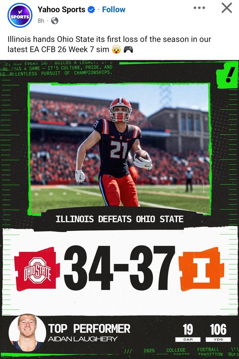 CPbloggerdad's tweet image. I mean if Yahoo says it, it has to be true. 🤷‍♂️🤣. #Illini