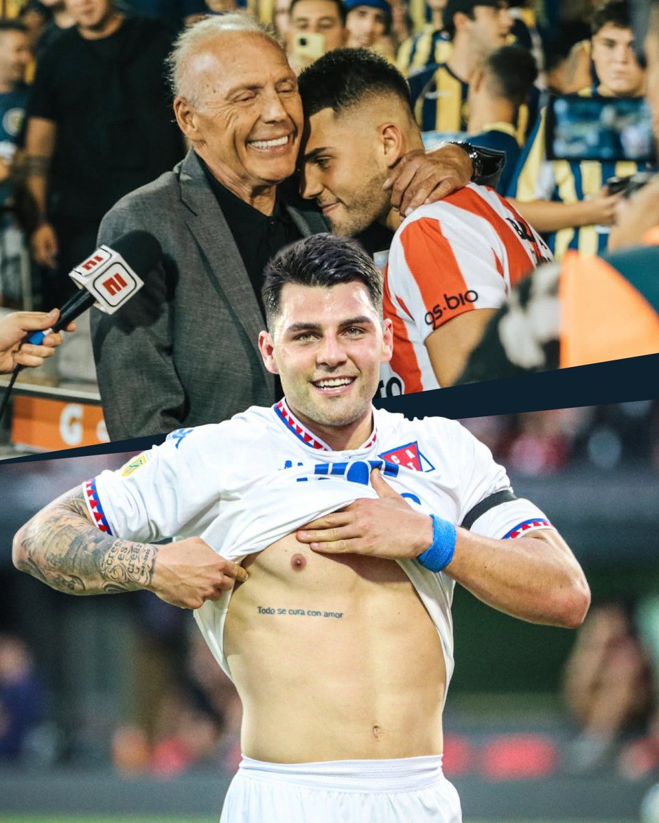 WinSportsTV's tweet photo. ¡UN GOL QUE VA DIRECTO AL CIELO! Ignacio Russo anotó gol en la Liga Argentina con Tigre y en la celebración se lo dedicó a su padre con la icónica frase 'Todo se cura con amor'. 🕊️🥹💔🫶

¡Nunca será solo fútbol! ⚽ https://t.co/y9COceGXCd