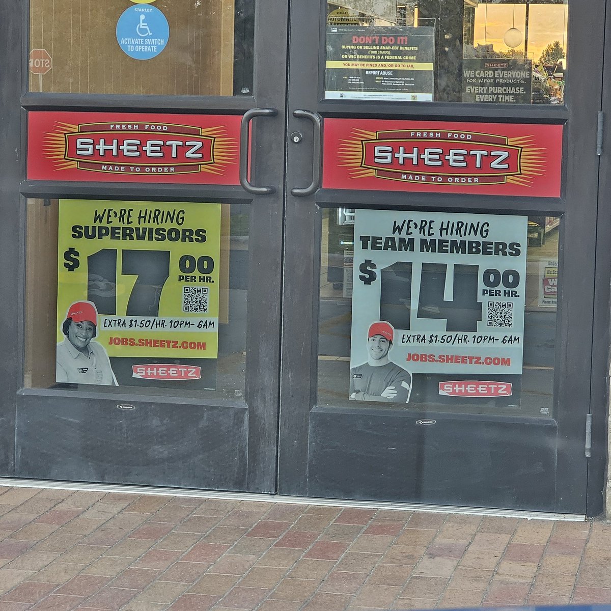 Another week Sheetz still hiring in Salisbury North Carolina USA Peeler Road
