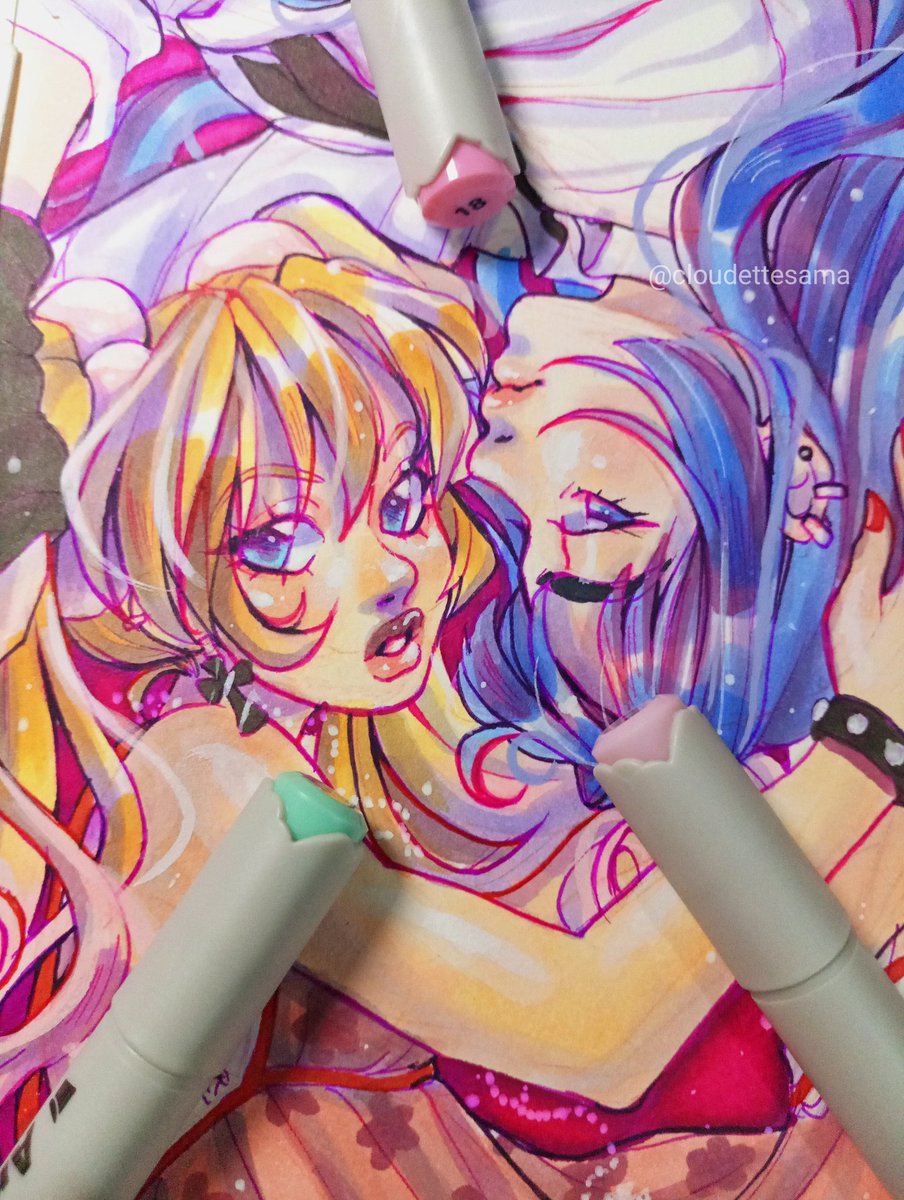 🌀Pink &amp; Blue🪷 with <a href="/ArrtxArt/">Arrtx</a> 🌟