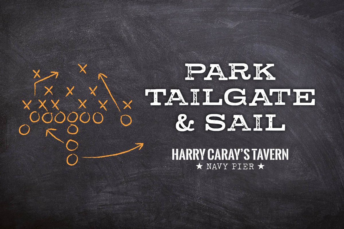 Football season’s better by the water 🏈🌊

Join us Sunday, Oct 19th for Park, Tailgate &amp; Sail — brunch buffet, drink specials &amp; round-trip water taxi to Soldier Field!

🎟️ $30 includes brunch, a water taxi ride, free drink &amp; discounted parking.

Book now: harrycarays.com/navy-pier-tail…
