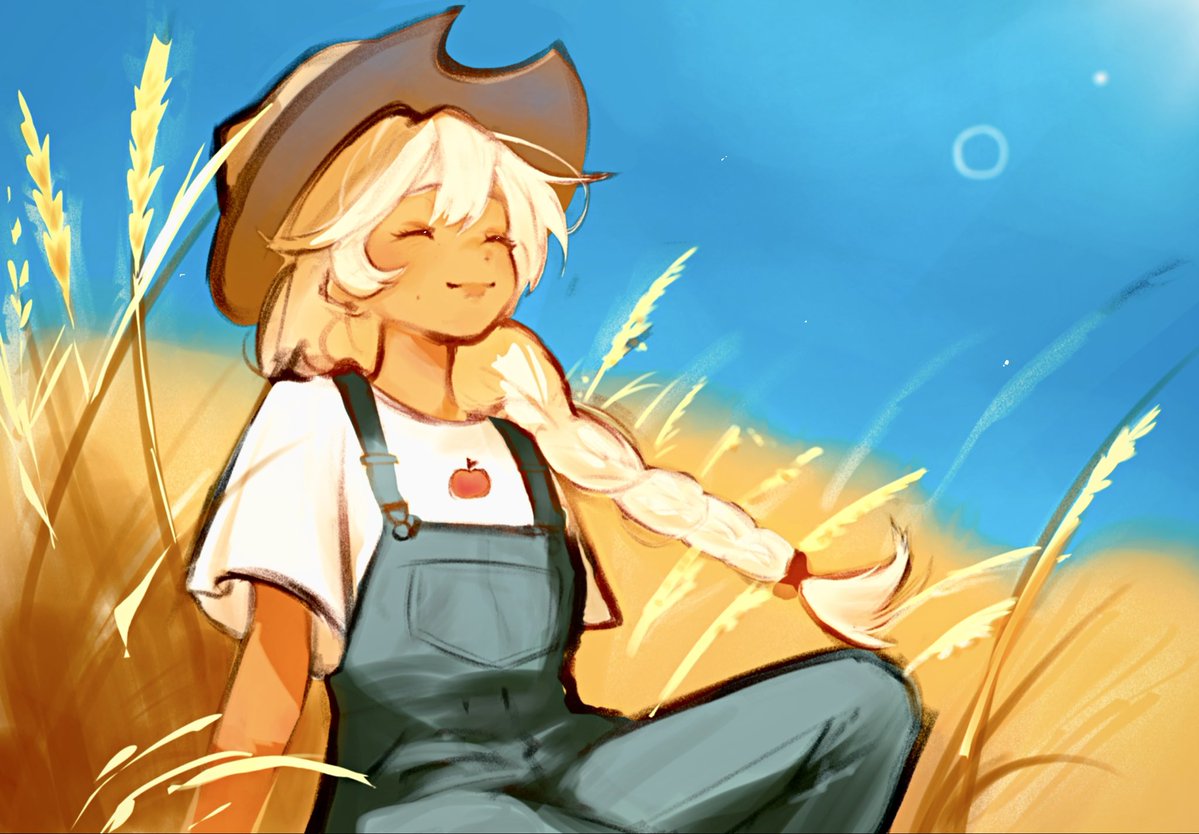 tendrmusic's tweet image. applejack fanart!! #artmoots #arttwt #mlp #applejack