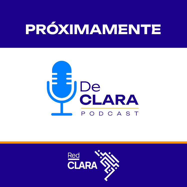 RedCLARA's tweet photo. 🔊Algo nuevo está por sonar en RedCLARA. Una voz que conecta ciencia, educación e innovación en América Latina y el Caribe.🌎Muy pronto, conocerás #DeCLARA: un podcast sobre cómo la cooperación digital está transformando nuestra región. 
📅Estreno primera temporada: 21 de octubre https://t.co/j5o2Zqk9bY