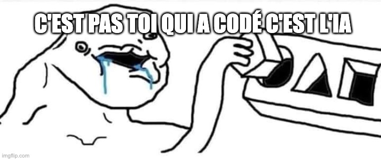 En 2025, il y a encore des devs qui pensent qu’utiliser l’IA, c’est tricher et que ce n’est “pas vraiment coder”.

Donc soyons clairs : être dev en 2025 sans utiliser l’IA, ce n’est pas être un bon dev. 

C’est même tout l’inverse. 

C’est être nul.

C'est exactement les mêmes