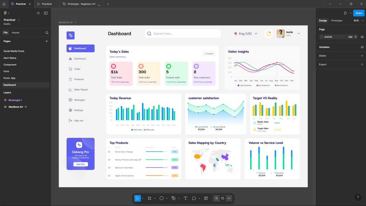 Design isn’t just about making things look good, it’s about making data make sense.
This dashboard taught me how to balance clarity, usability, and aesthetics in one interface.

Great design = clarity, not clutter. 💡

#UIDesign #Figma #DashboardDesign #UXDesign #docusign