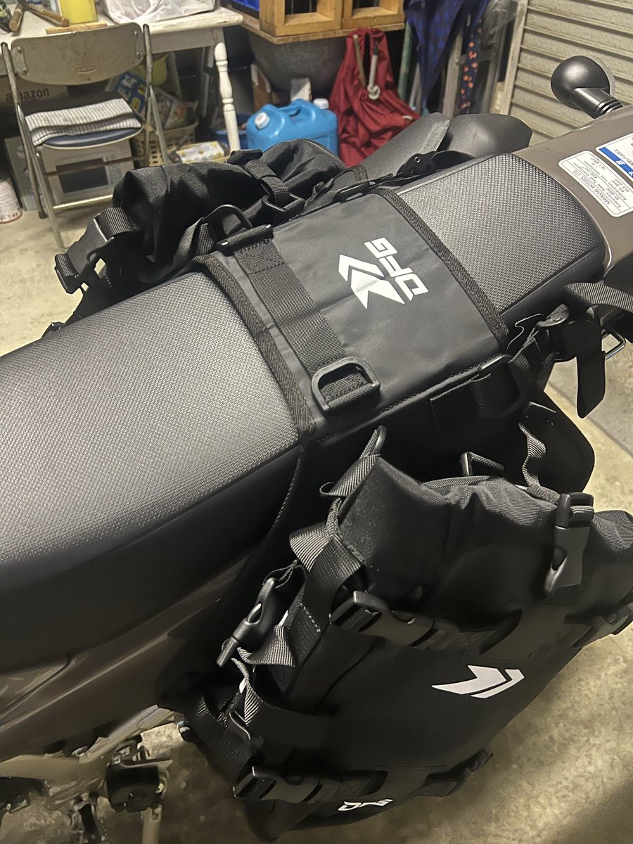 KLX230 #Sherpa スクリーンとサイドバックの仮取付完了！取り敢えず