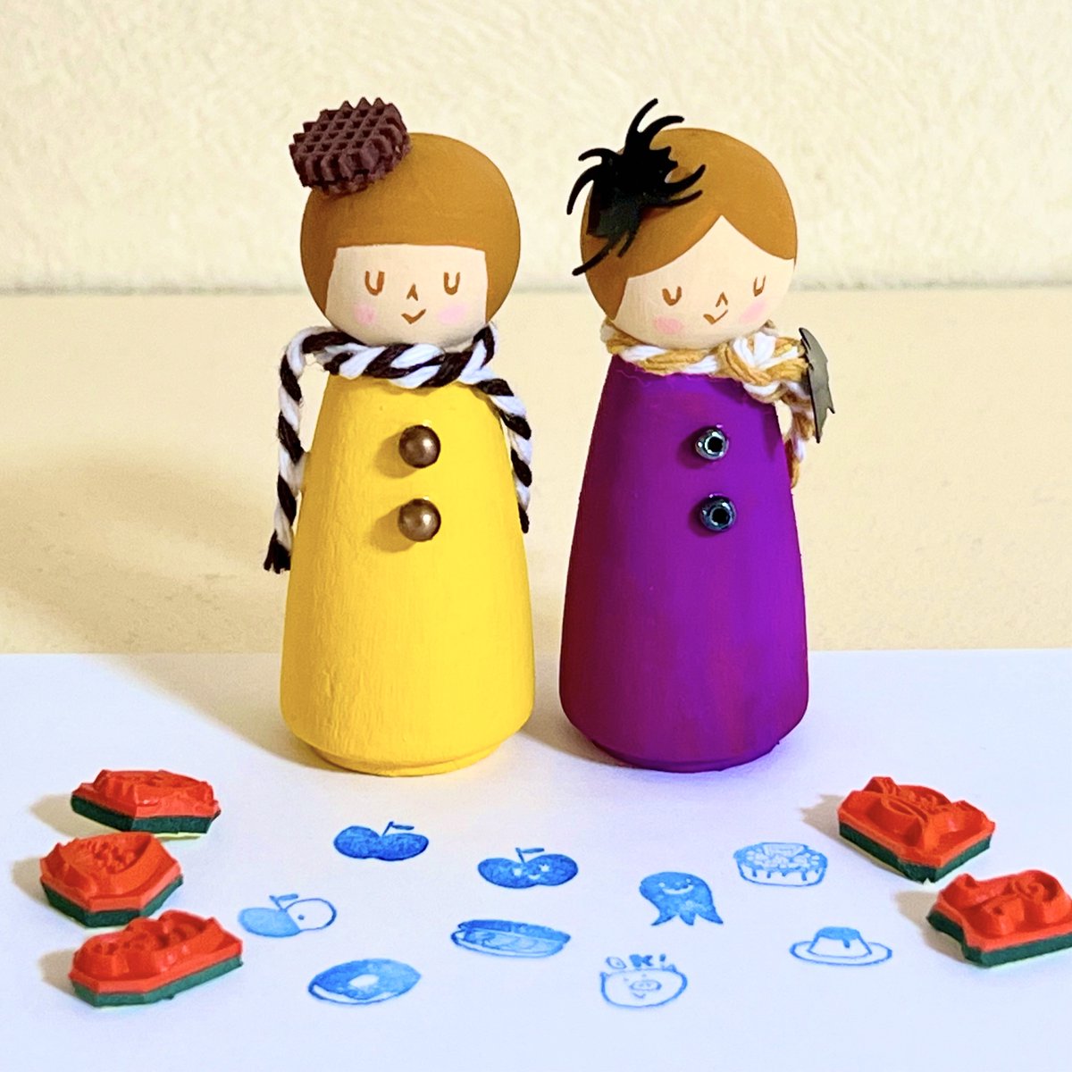 Merrys2010's tweet photo. [こけしちゃん台座ミニスタンプ作り]の
ワークショップ
秋らしいハロウィンやお菓子のパーツも!!
よさこい祭りの会場にもなっていますので
演舞の合間にぜひぜひ!!

仙台旅先体験コレクションブース in 青葉山
2025/10/11(土) 10:00～16:00
青葉山公園 仙臺緑彩館内 特設ブース
800円（税込）　20分位 https://t.co/txyU0zazZP