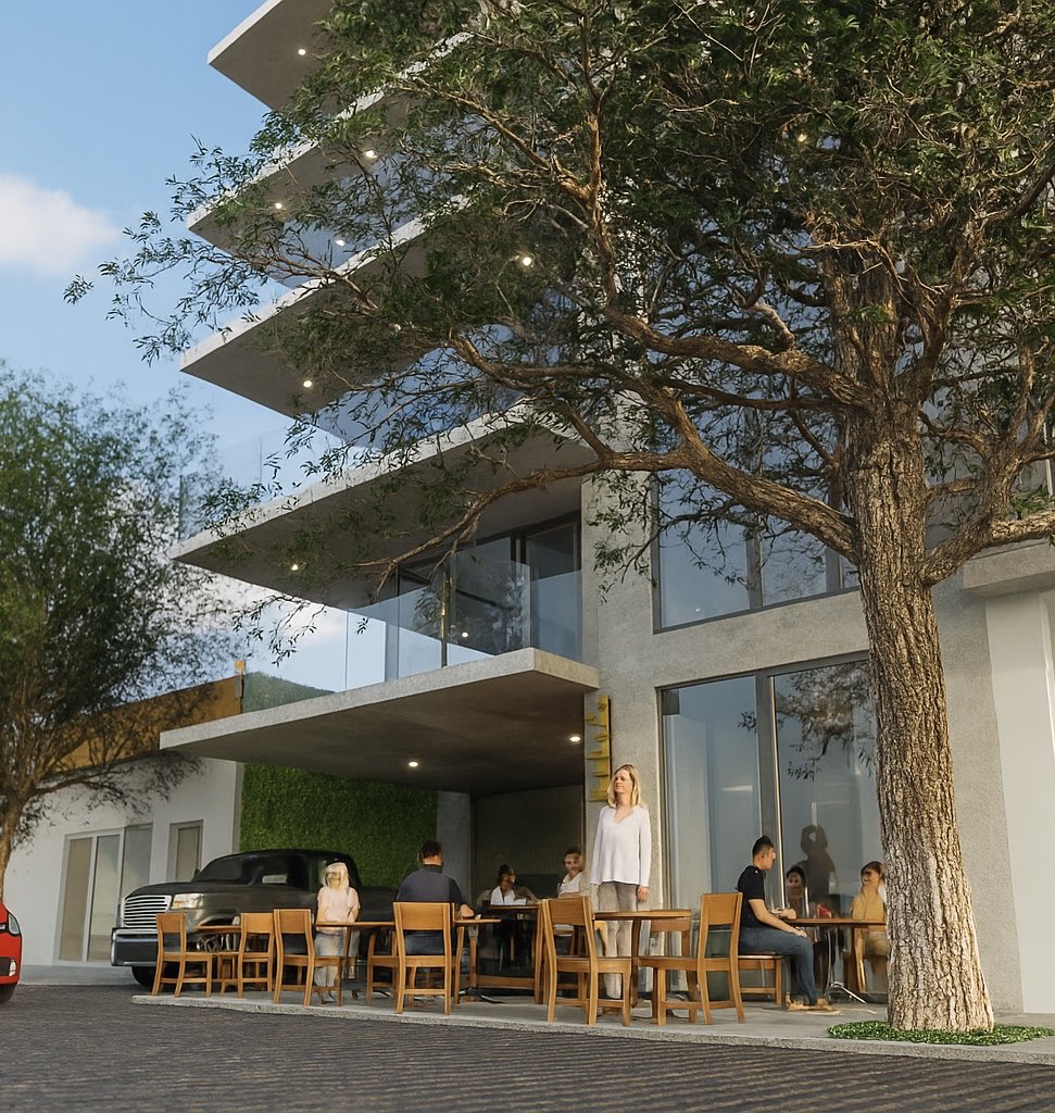 nortro's tweet image. Pan&cafe #towncitybuilding #architecture #buildingdesign #cafeteria #coffeestoredesign