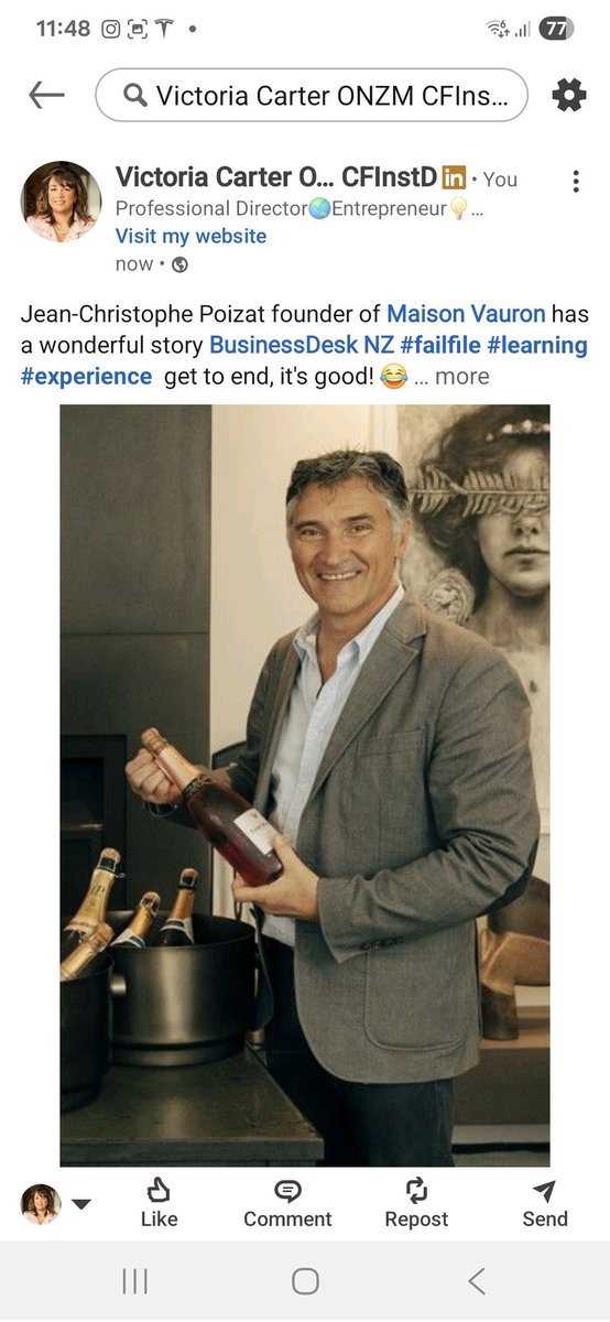 We must leave something behind, it doesnt have to be something you touch &amp; feel, it might be a trade. we are not passing knowledge on to the next generation. More wise words from Jean Christophe.
<a href="/businessdesk_nz/">BusinessDesk_NZ</a>