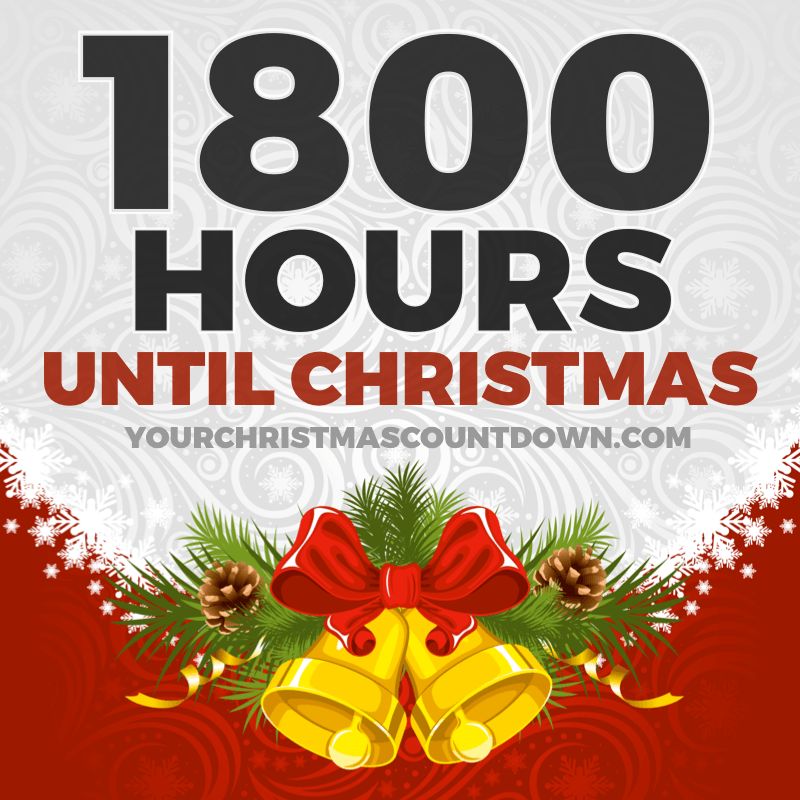 christmas_clock's tweet image. EXACTLY 1800 HOURS UNTIL  #CHRISTMAS!
 👉 YourChristmasCountdown.com 🎄🎅