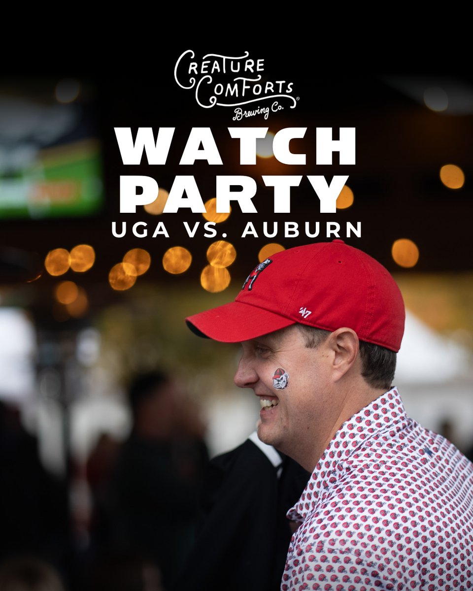creaturebeer's tweet photo. Coast to coast, Creature Comforts is guaranteed to be the best watch party in town. Dawgs fans in Athens and LA will be posting up in the Official Taproom of the Dawgs for the UGA v. Auburn game.
21+ please enjoy responsibly
#godawgs #sipem #creaturebeer #creaturecomfortsbeer https://t.co/j8AoZl8L9L