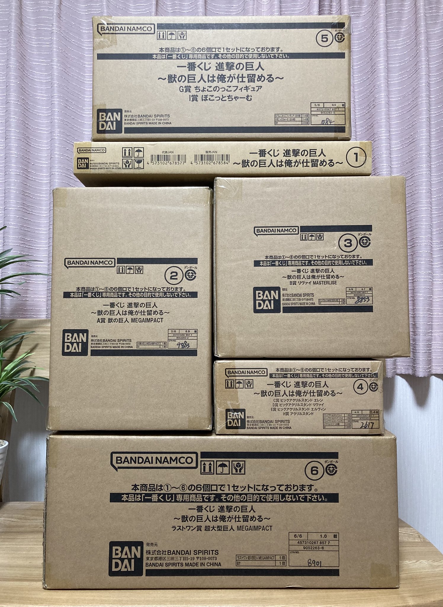 【新品】進撃の巨人　一番くじ　1ロット 進撃の巨人1番くじ1ロット（送料込み）