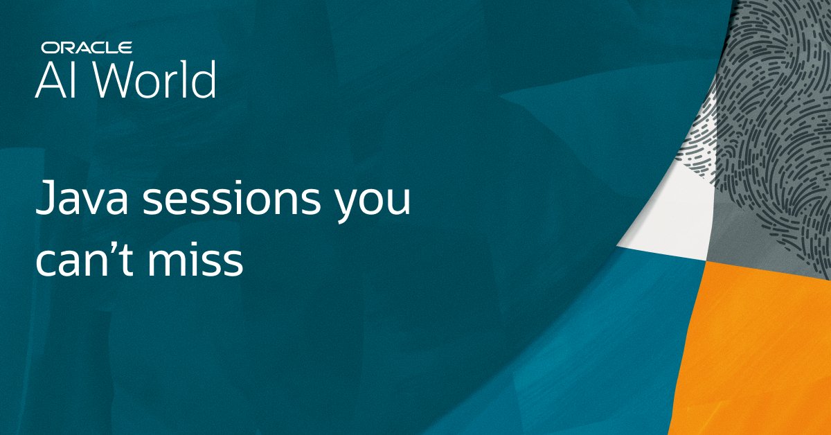 java's tweet image. Attending #AIWorld? Want to meet the Java experts and learn more about the endless possibilities Java offers in the ever-expanding AI ecosystem?

We put together this guide to make sure you don&apos;t miss a thing. 💪 social.ora.cl/6019Aq1QF