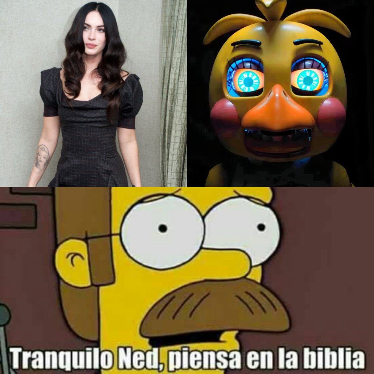 CONFIRMADO💥 #MeganFox será la voz de #ToyChica en la secuela de  #FiveNightsAtFreddys 🐤, image size:1200x1200