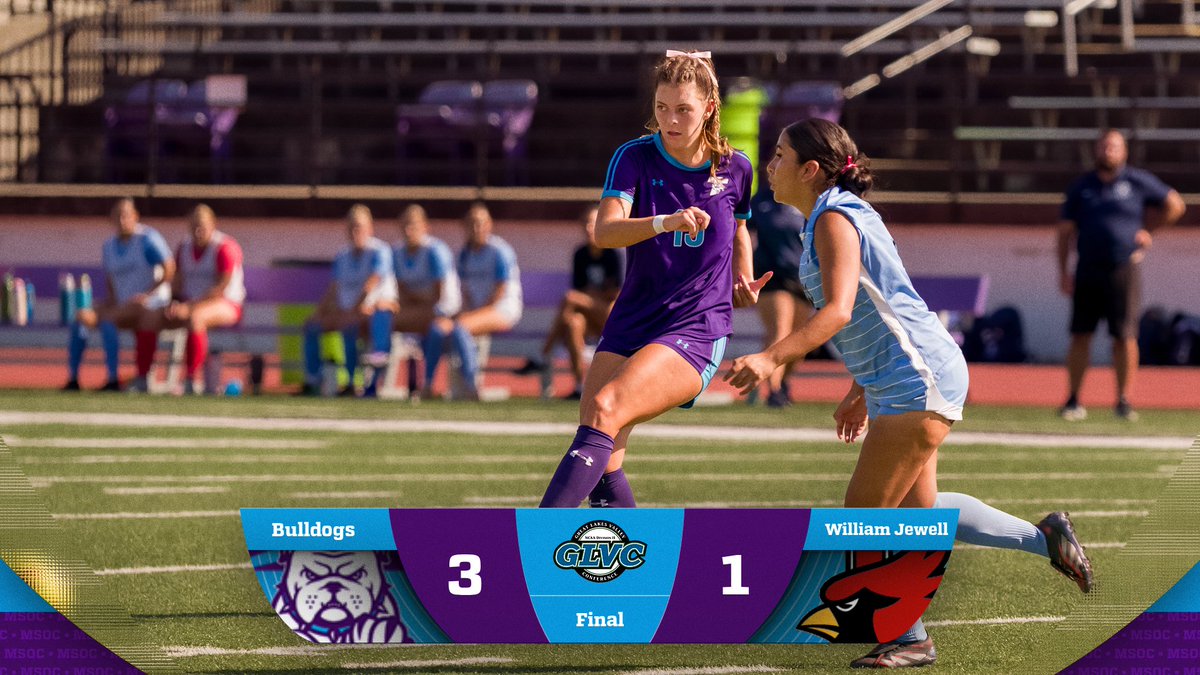 TrumanAthletics's tweet photo. W⚽️, Final from Liberty. The Bulldogs take home the 3-1 dub over the Cardinals. Goals scored by Klaus, Bohnenstiehl, and Blomenkamp. Truman improves to 4-2-1 in the GLVC. The Bulldogs stay in KC to face off against Rockhurst on Sunday at 12 PM. https://t.co/urxPSOqyEo