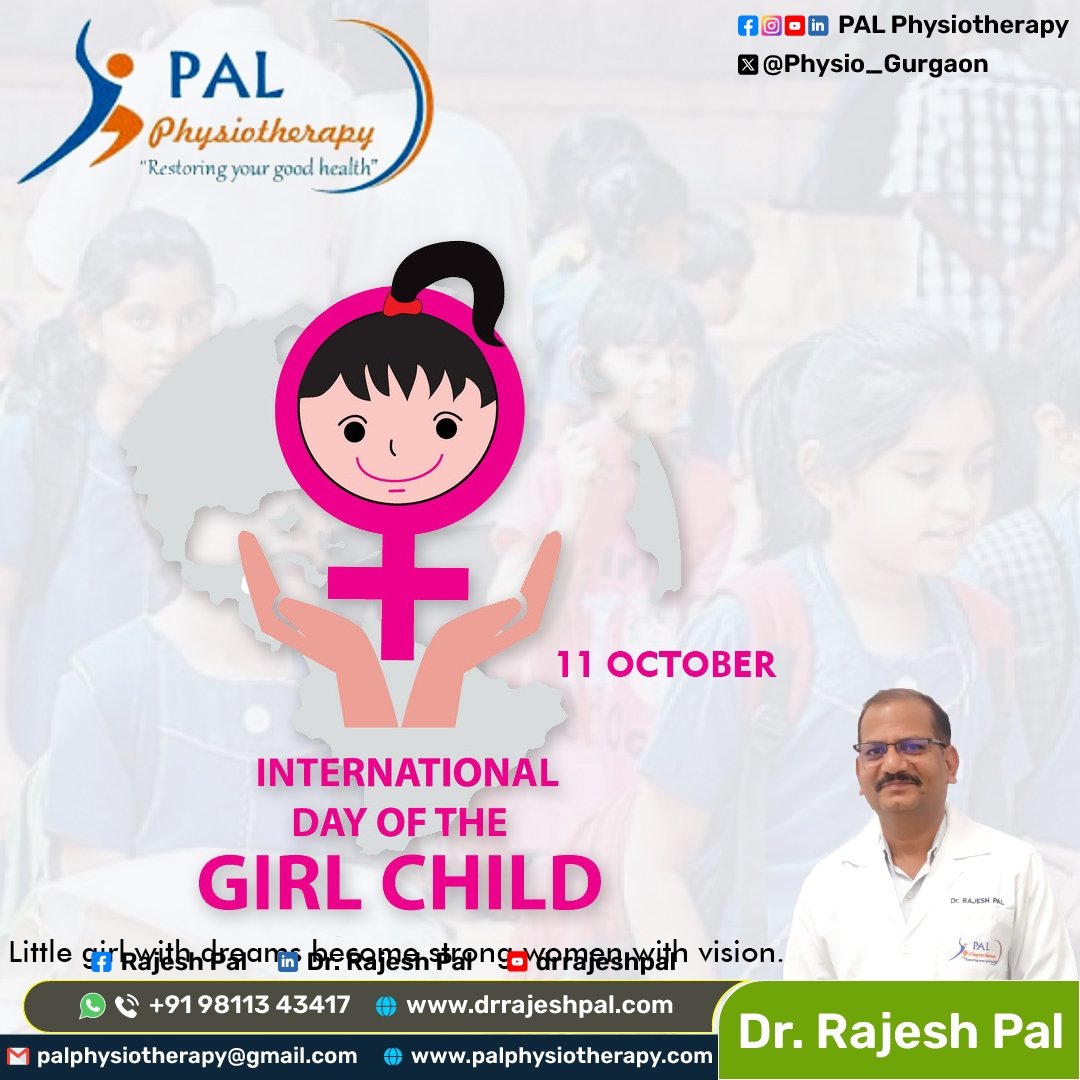 International Day of the Girl Child !
 
 Girls are unstoppable forces of nature. Let's support their dreams and ambitions. 
.
#DayOfTheGirl #GirlChildDay #GenderEquality #GirlsEmpowerment #GirlsMatter #EqualityForGirls #StrongGirls