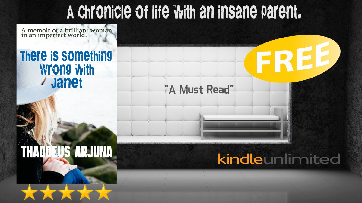 GhostThe50178's tweet photo. @NSharpAuthor πΈ#FREE TODAY!π#FREE TODAY!π©΄#FREE TODAY!πhttps://t.co/2f0wuiYBT9
Janet was an Institutionalized Manic Depressive. And yet she raised 4 children, opened a restaurant, and wrote a cookbook! #MentalHealthMatters #BloodyMarySoup #ReadingFORFree #BooksWorthReading https://t.co/wRMZIsi8H5