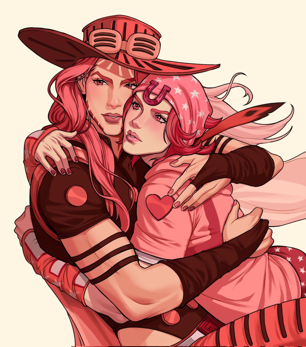 gentleslowdance's tweet image. Love this art, they are so pink and gentle here
#JJBA #gyjo
