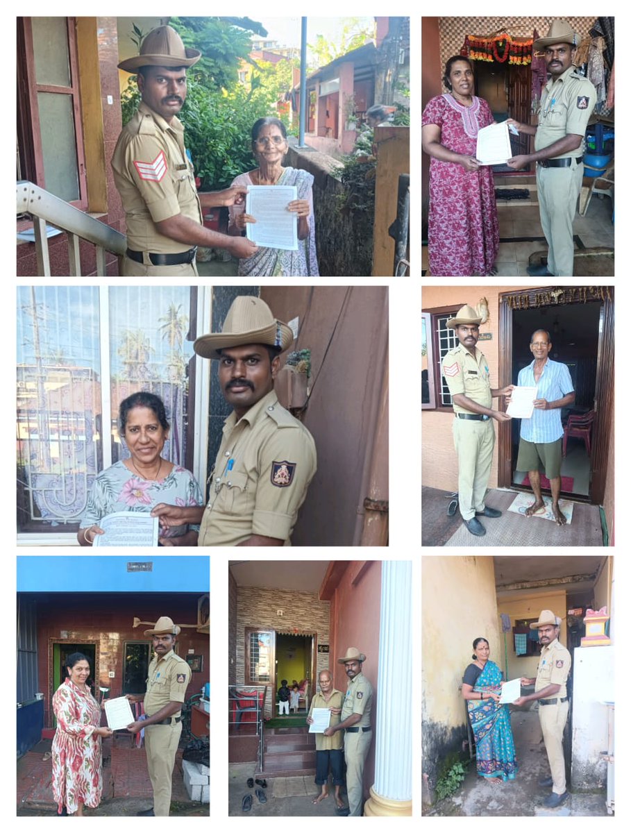 ಈ ದಿನ ದಕ್ಷಿಣ ಪೊಲೀಸ್ ಠಾಣಾ ವ್ಯಾಪ್ತಿಯಲ್ಲಿ ಹಗಲು ಗಸ್ತು ಕರ್ತವ್ಯದ ಸಿಬ್ಬಂದಿಗಳು"ಮನೆ ಮನೆಗೆ ಪೊಲೀಸ್"ಎಂಬ ವಿಚಾರಧಾರೆಯನ್ನು ಪೊಲೀಸ್ ಠಾಣಾ ವ್ಯಾಪ್ತಿಗಳಲ್ಲಿನ ಮನೆಗಳಿಗೆ ತೆರಳಿ ಅಲ್ಲಿನ ನಿವಾಸಿಗಳಿಗೆ ಪೊಲೀಸ್ ಇಲಾಖೆಯ  ಜಾಗೃತಿ ಮೂಡಿಸುವುದರೊಂದಿಗೆ  ಪೋಸ್ಟರ್  ಗಳನ್ನು ನೀಡಿ ಅರಿವು ಮೂಡಿಸಲಾಯಿತು.