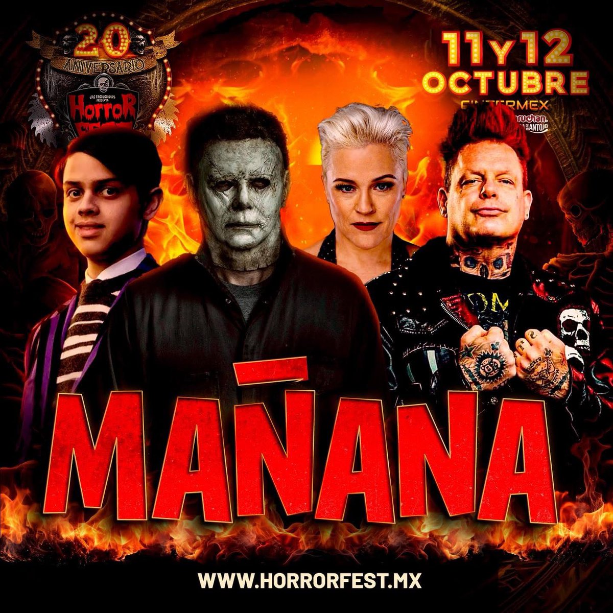 cinemafestmx's tweet photo. ¿Listos para el 20 Aniversario? 🎃
#cinemafestmx #horrorfest #monterrey #cintermex @HorrorFest_Mty https://t.co/kRNRNXojIG