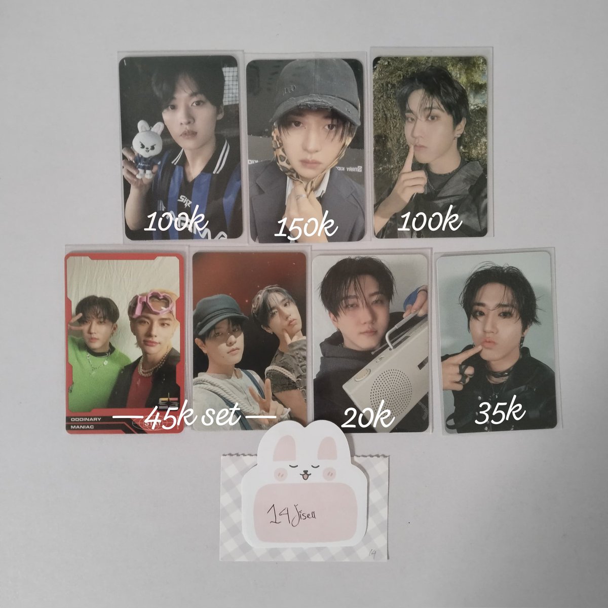 ✧ ̆̈☞  want to sell ↝ wts

✓keep event w/dp
✓packing
x admin x
☞ ww buyers must have ina address/proxy

 lfb skz stray kids karma Lee know changbin fc giant seungsung  bene pop up store Han Seungmin hyunjin 스트레이키즈 양도 스트레이키즈 양도 포카 리노 창빈 한 승민 현진