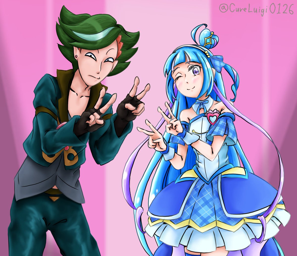 CureLuigi0410's tweet image. #ウインクの日
うわっ…私のｻﾞｸなな、少なすぎ…？
ネタ浮かんだらもっと描きます。