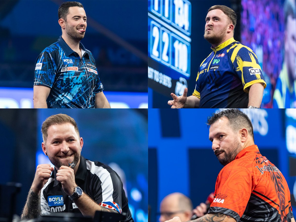 Opening score, tournament average of the semi-finalists:

❄️ Humphries 72.61
☢️ Littler 64.97
🥶 Noppert 64.02
🏴󠁧󠁢󠁷󠁬󠁳󠁿 Clayton 63.26