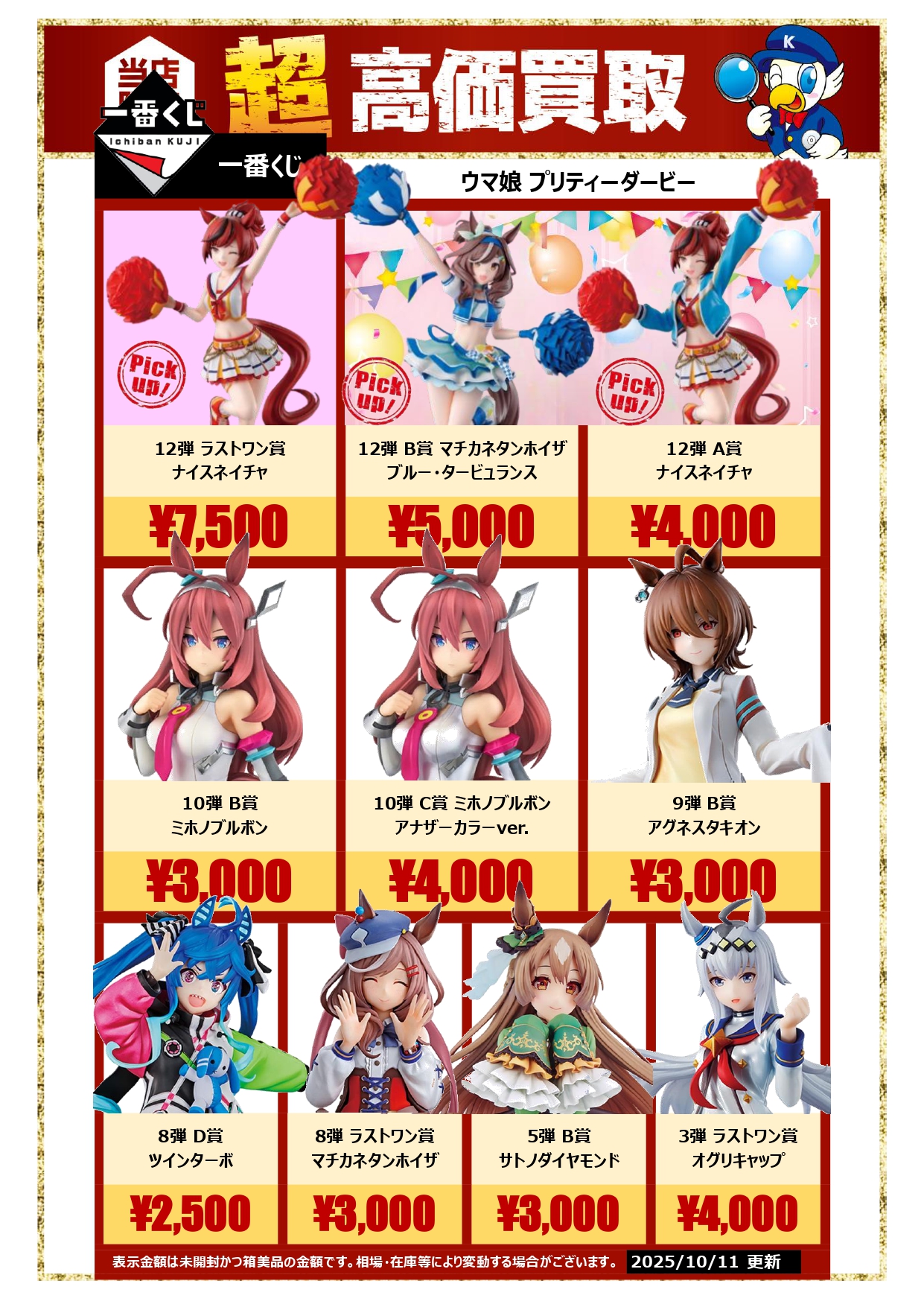 一番くじ ウマ娘 プリティーダービー 12弾 A賞 ネイチャ B賞 マチタン