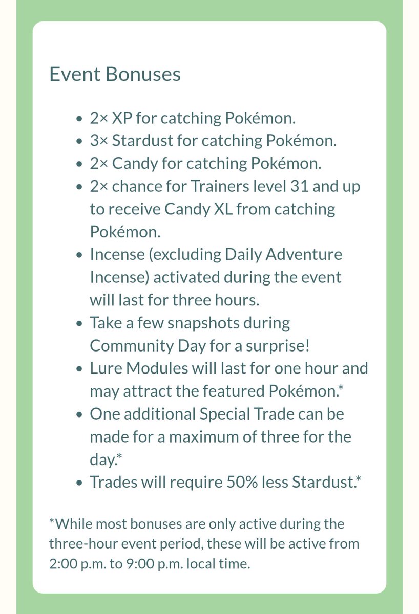 Stephen_1338's tweet photo. @NianticHelp @PokemonGoApp how long will the lure modules last during solosis community day? 
Cuz obviously your announcements aren't even matching 
#PokemonGO https://t.co/jQXYgIw8HS