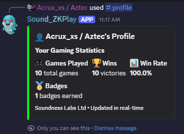 VanWeb3's tweet image. 🎮 Just played 8Queens by @SoundnessLabs - and the result?
🏆 10 games, 10 wins, 100% win rate! 👑
A mix of strategy, logic, and a bit of luck 😎
#SoundnessLab #8Queens #GamingStats #Bloop