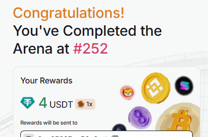 MineYapip's tweet photo. Just finished the Arena, hitting rank #252 and earning 4 USDT! ✅
The best part about using Skynet is definitely the transparency and immediate payout system. Seeing those rewards ready to claim after a successful run is highly motivating. Love the platform!
https://t.co/p9qcyKh0UI