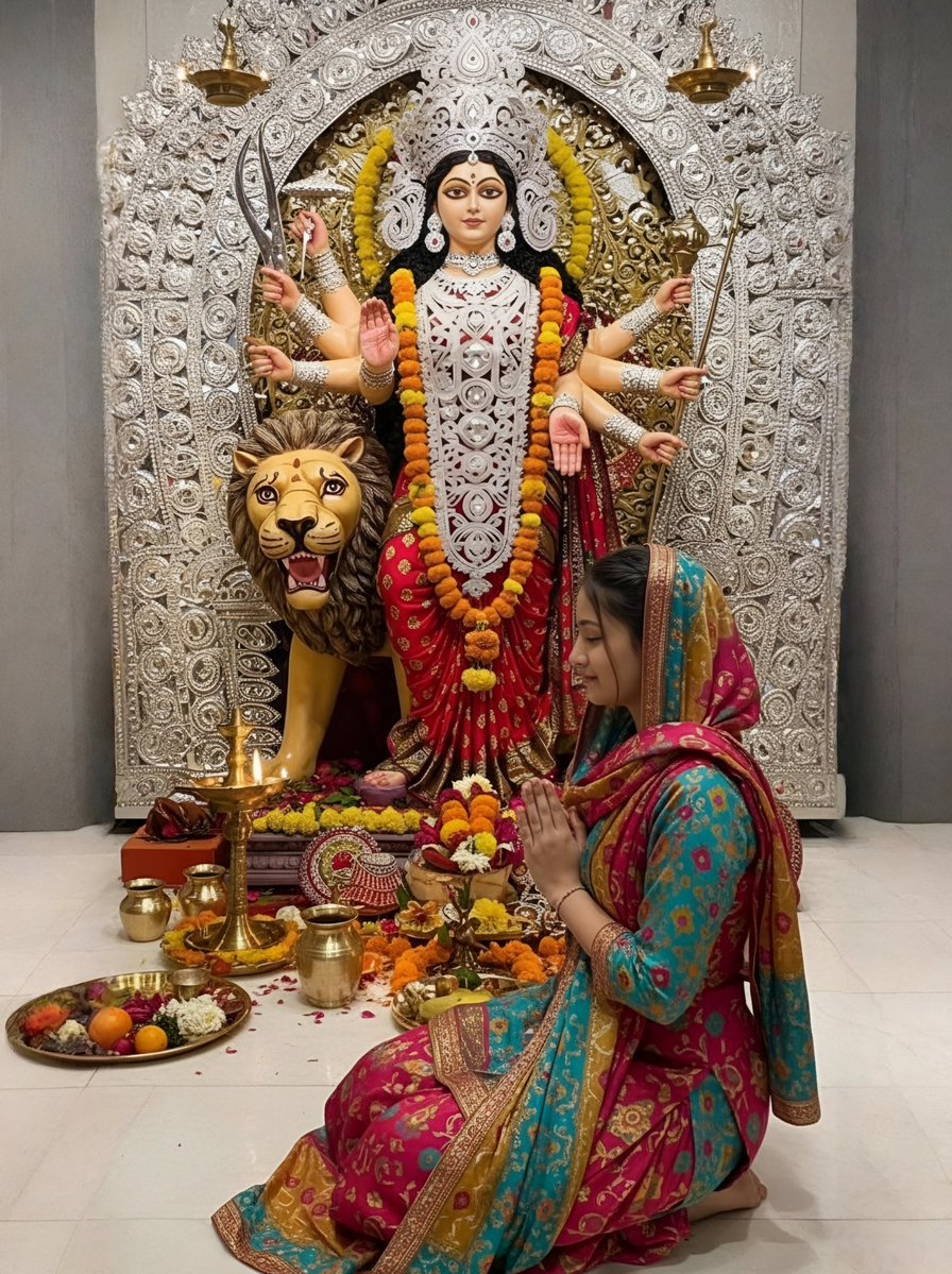 जगत जननी माँ जगदम्बा, ब्रह्मांड की माता हैं। उनका आशीर्वाद भक्ति, शक्ति और सुरक्षा प्रदान करता है। भक्त उनकी पूजा कर सुख, समृद्धि और संकटमोचन प्राप्त करते है।