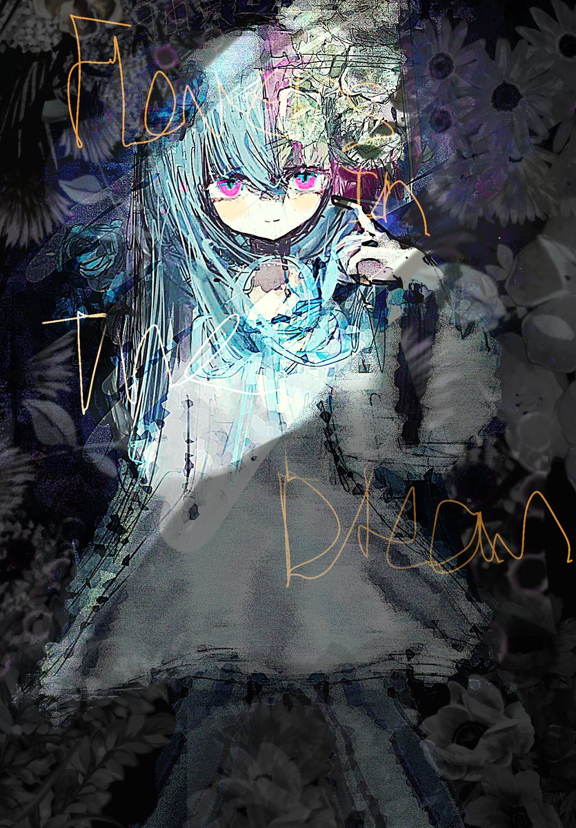 amafuriyoru's tweet photo. "Flowers in The Dream" ❀.*･ﾟ
 #琴葉姉妹  #琴葉葵  #illustration https://t.co/kVLejb52nA