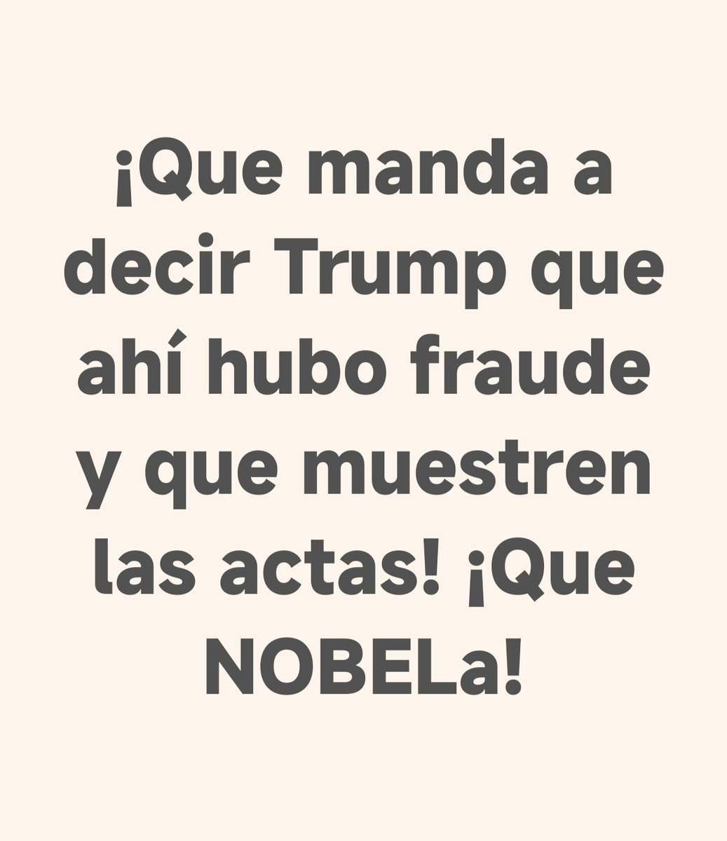 Me dijo mi amigo Oliver Rivas...