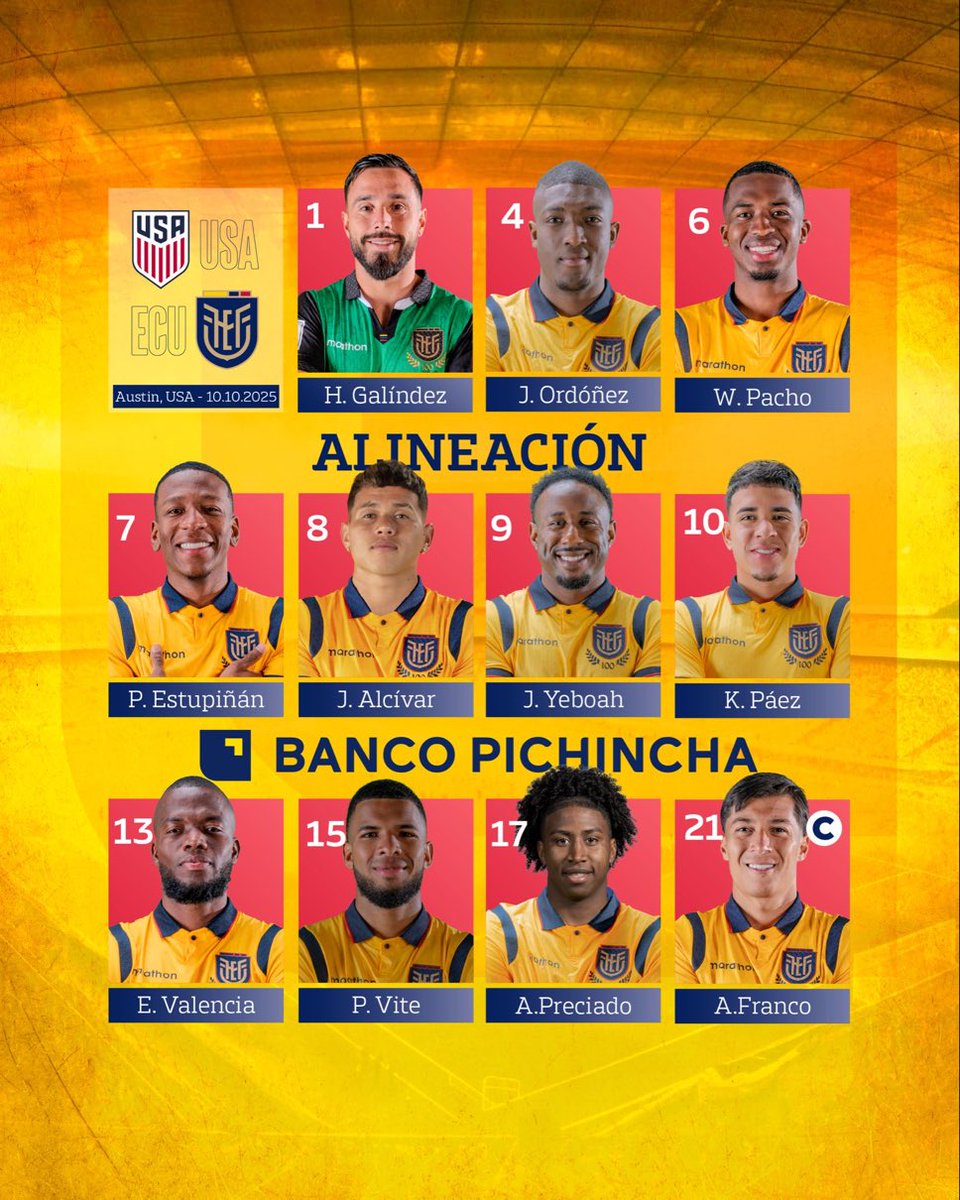 Sin Nilson Angulo se abre la expectativa de saber quién corre por zurda, Kendry o Yeboah deberían invertir perfil. Por función natural podía estar Minda, pero Beccacece suele sorprender con algún ajuste táctico poco esperado. 
🇪🇨 sostiene la línea 4 asentándola como esquema base.