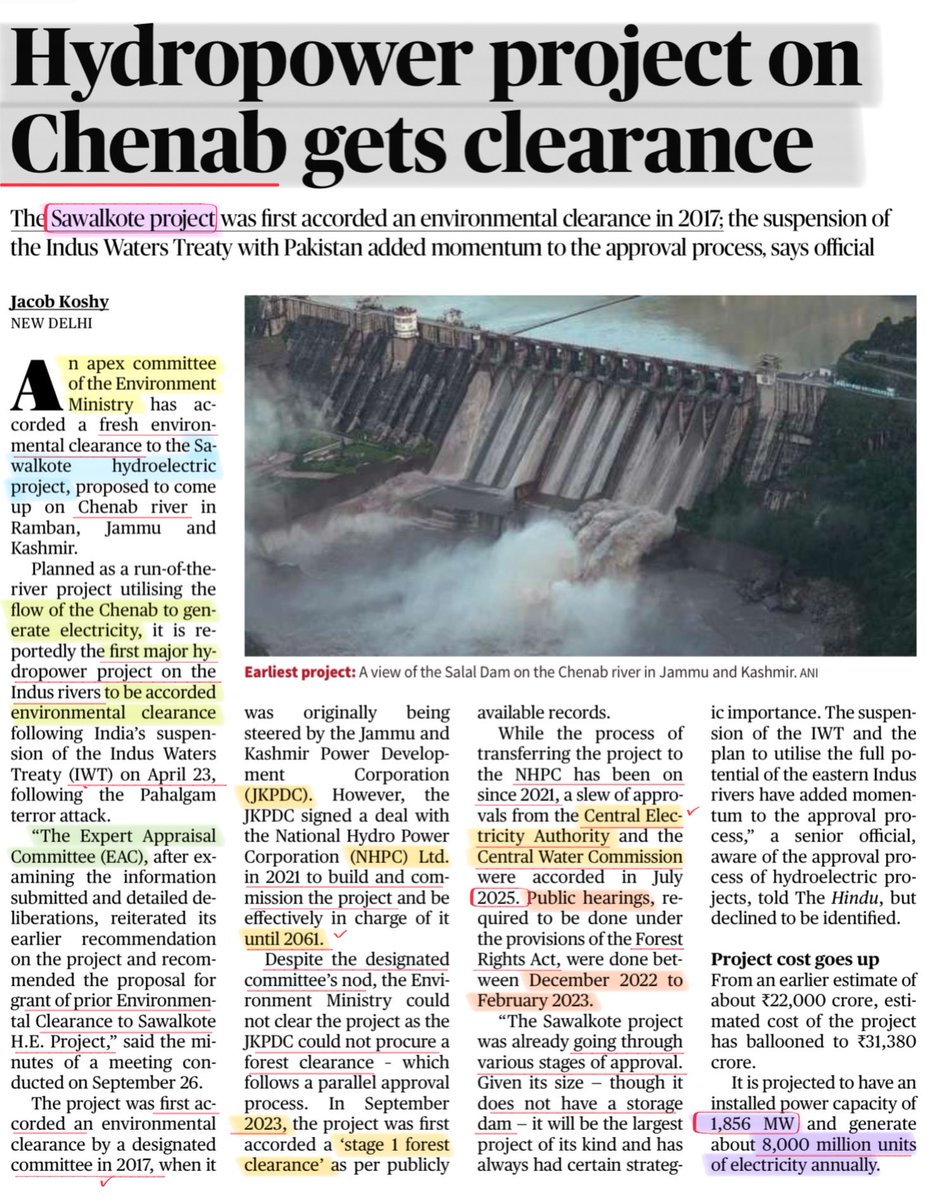 StudyRules12's tweet image. #upsc
#CurrentAffairs
#Chenab 
#Hydropower
#RenewableEnergy 
#Dams